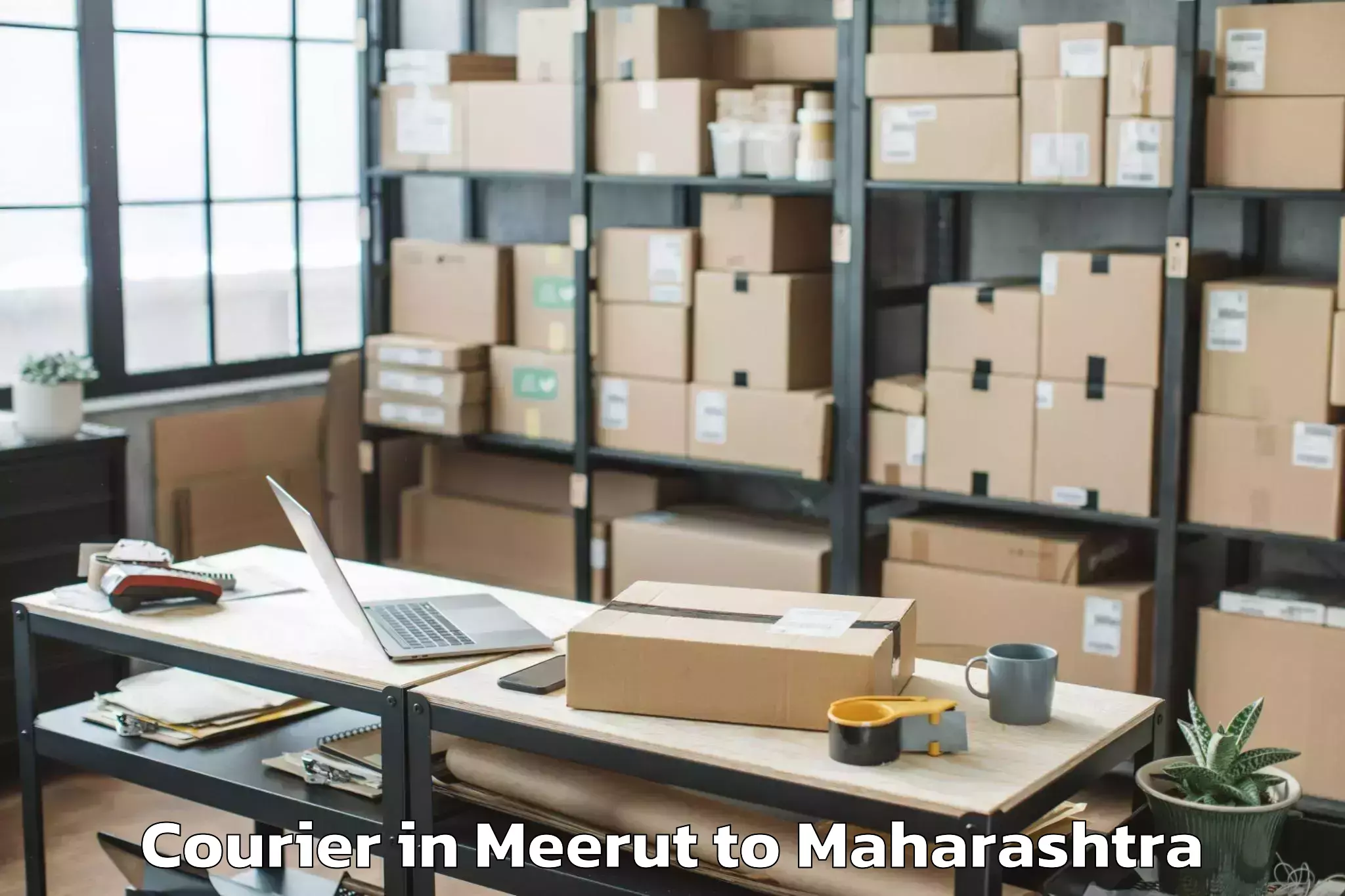 Book Meerut to Chopda Courier Online